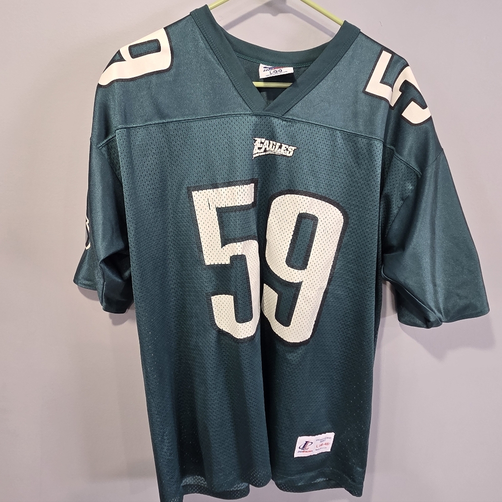Vintage 90s Philadelphia Eagles Mike Mamula NFL Football Jersey Size L #59